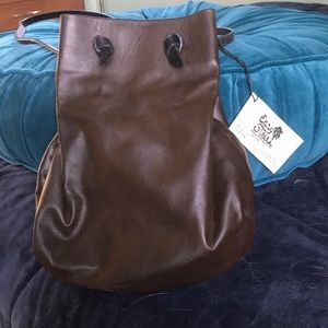Cowhide Drawstring Bag by Easy Street Leather